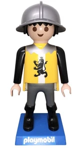 ENORME Figura Caballero Articulado Plástico Alemania Exhibición Tienda Playmobil 26” Raro - Imagen 1 de 13