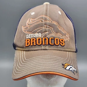 Gorra Denver Broncos para hombre talla única azul con tirantes NFL bordada Reebok - Imagen 1 de 9