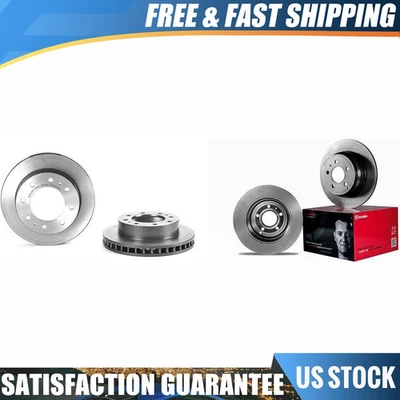 Brembo 4 Front Rear Brake Rotor Fits 2001 Chevrolet Silverado 1500 HD - Image 1 of 4