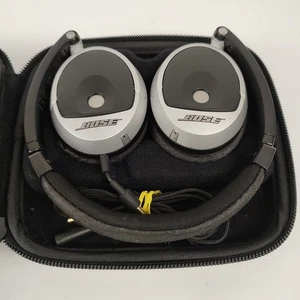 Auriculares internos BOSE con cable plegables Triport OE negros plateados ¡PROBADOS Y FUNCIONANDO! - Imagen 1 de 9