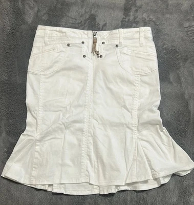 Falda vaquera blanca para mujer XOXO Premium estilo Y2K Foto 1 de 4