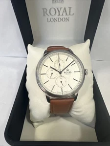Herren Royal London Uhr 41457-01 UVP 119£ 50 Mtrs W/R Neu in OVP - Bild 1 von 7