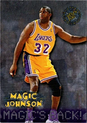 1996 Topps Stars Reprints Larry Bird/Julius Erving/Magic Johnson Basketball Card - Image 1 of 2