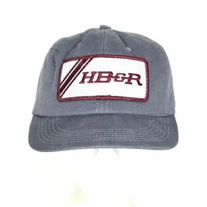 K Products Corduroy Foam Snapback Trucker Hat Gas & Oil Patch Vintage 80s - Picture 1 of 5