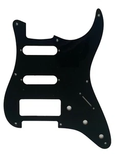 1-lagig schwarz Schlagbrett Gitarrenteile für Stratocaster 8 Schraube S-S-P90 - Bild 1 von 6