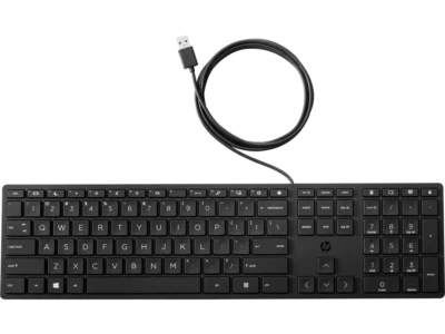 HP Wired Desktop 320K Keyboard,USB (9SR37A6#ABA) - Image 1 of 3
