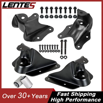 Forward & Rearward Spring Shackle Bracket Hanger Set For 1986-1996 Ford F-150 Foto 1 de 4