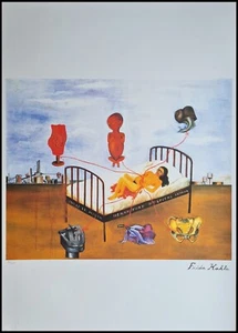 FRIDA KAHLO * Henry Ford Hospital * 70 x 50 cm * Lithografie* limitiert # 41/250 - Bild 1 von 8