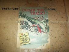Vintage Clear The Track ! Comic Book 08 / 1956