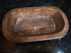 Rustic Carved Wooden Oval Bowl Candle Holder ~ Home Decor