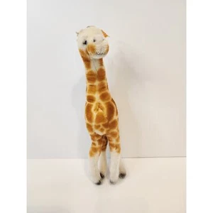 Steiff 12" Yellow Ear Tag Airbrushed Giraffe - Damaged missing right ear / horn - Picture 1 of 12