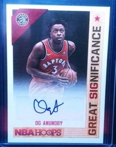OG Anunoby 17/18 Panini NBA Hoops Autograph Rookie - Picture 1 of 2