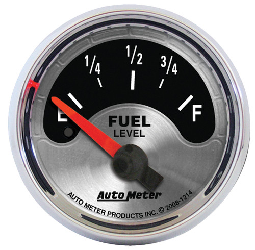 Auto Meter American Muscle Kraftstoffstandsanzeige – 6,4 Cm (2 1/16 Zoll), Analog, Für Ford & Chrysler, 0-280 Ohm