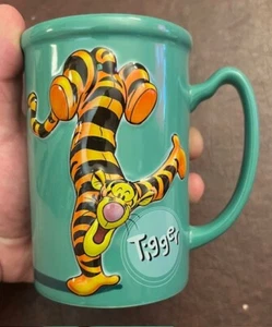 Disney Tigger Mug Just Tiggerific 3D Tigger Oversized Green Coffee Mug Thailand - Picture 1 of 3
