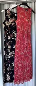 Bundle/Lot Set/2 Women's Long Floral Dresses size: 12 Ann Taylor & Newport News - Picture 1 of 14
