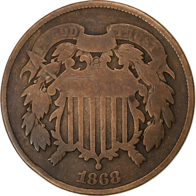 [#1220769] United States, 2 Cents, 1868, U.S. Mint, Copper-Tin-Zinc, VG, KM:94 - Image 1 of 2