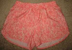 Girls' XL 14/16 All in Motion Lined Athletic Running Shorts Coral Pattern - Picture 1 of 3