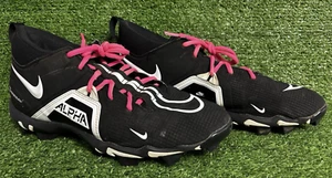 Nike Alpha Menace 3 Shark Football Cleats Black CV0582-001 Men's Size 9.5 - Picture 1 of 9