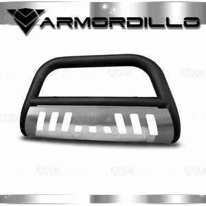 Fits 04-12 GMC Canyon Classic Bull Bar Matte Black W/Aluminum Skid Plate - Picture 1 of 1