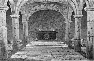 POLONIA - ENTIERRO DEL REY JUAN III SOBIESKI - Grabado del siglo XIX - Imagen 1 de 2