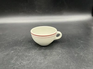 VTG Shenango Red Burgundy Stripe Restaurant Ware Coffee/Tea Cup - Picture 1 of 7