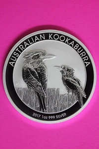 2017 Gem BU Australia Kookaburra Silver Same Coin In Pics Proof Like Surface 18 - Picture 1 of 6