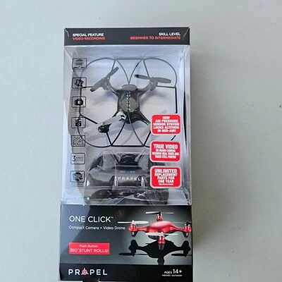 Drone Propel negro grabación de video fotos de 1 clic con control remoto Foto 1 de 4