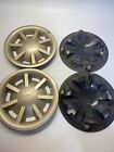 Set Of 4 Universal 8? Golf Cart Hub Caps Used Oem Factory Style -  Gold