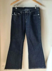 DIESEL INDUSTRY Bootcut/Flare Jeans Womens Size 29 x 27 Button Fly Stretch Denim - Picture 1 of 10
