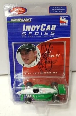 GREENLIGHT Indy Car Serie AJ Foyt IV Autógrafo Firmado Edición Limitada 1 de 3500 Foto 1 de 4