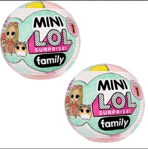 Lot 2 LOL Surprise Doll Mini Fam -- Each w Character, Lil Sis, Pet - Series 1 - Picture 1 of 1