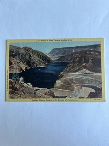 Lake Mead Black Canyon Boulder Dam Project Bureau Of Reclamation Linen Postcard - Picture 1 of 6
