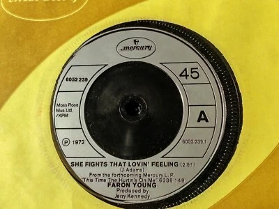Faron Young She Fights That Lovin' Feeling Single 45 Mercury Foto 1 de 4