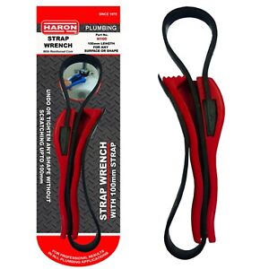 Haron Strap Wrench with Reinforced Core & Rubber Grip - 100mm 