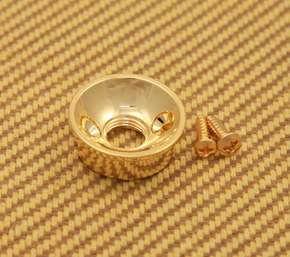 Allparts ElectroSocket Jackplate for Telecaster Mirror Gold Brass Ship