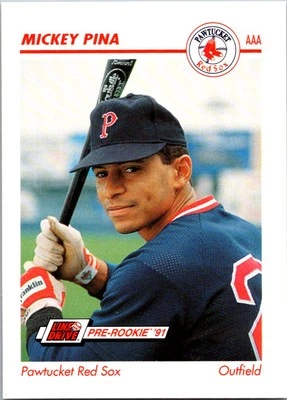 Mickey Pina 1991 Line Drive AAA #364 Pawtucket Red Sox - Image 1 of 2