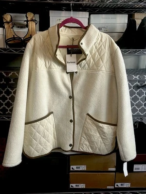 Chaqueta Barbour Brambles US14/UK18 Mixed Media Imitación Piel de Oveja Invierno Perla Foto 1 de 4