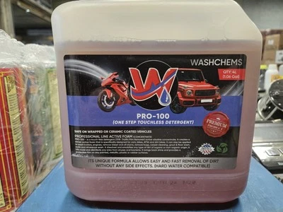 Washchems PRO-100 One Step Touchless Detergent- 1.06 Gallon (4L) Jug - Image 1 of 4