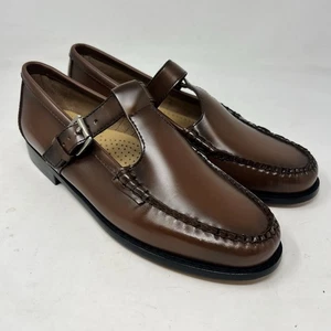 G.H.BASS Weejuns Mary Jane Flats in Brown Womens Size 8 - Picture 1 of 12