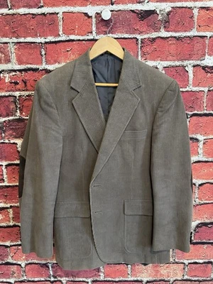 Vintage McGregor Gray Corduroy Sport Coat Men's Elbow Patches 40 Regular - Image 1 of 3