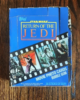 Topps 1983 Star Wars Return Of The Jedi Empty BOX ONLY no cards or packs vintage - Image 1 of 4