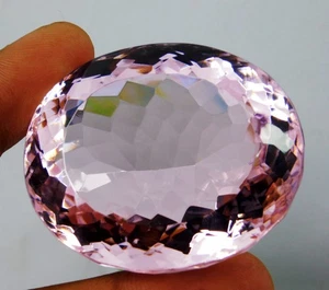 CERTIFIED 386.45 Ct Natural Pink Kunzite Oval Cut Brazilian Loose Gemstone HUGE - Picture 1 of 6