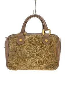 BORBONESE Handbag -- Brown All-over Pattern - Picture 1 of 9