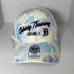 Detroit Tigers Hat Cap MLB Spring Training The Dye Trucker Adjustable Womens - Picture 1 of 11