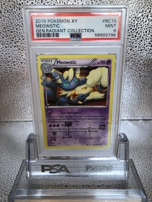 2016 POKEMON XY GENERATIONS RADIANT COLL #RC15 MEOWSTIC PSA 9 - Image 1 of 4