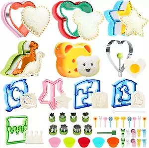 Sandwich Cutter and Sealer 48Pcs Sandwich Cutters for Kids Lunch Crustless - Picture 1 of 12