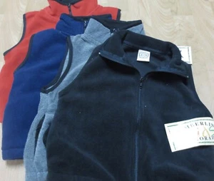 Youth Fleece Muscle Sweat Timberline XS 6 pc 3 Color Polyester 2 Pocket Zipper - Picture 1 of 7