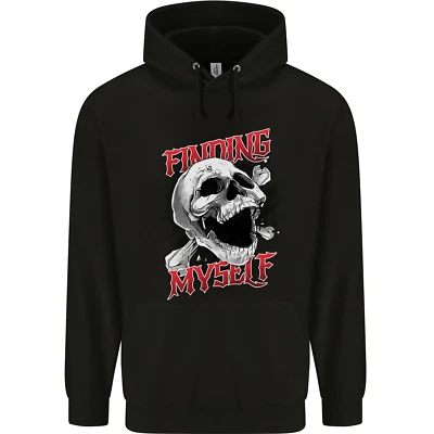 Finding Myself Skull Childrens Kids Hoodie - Image 1 of 2