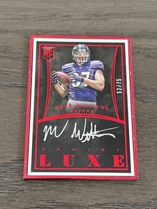 2015 Panini Luxe Rookie Autograph Maxx Williams Auto #RA-MW /75 Baltimore Ravens - Picture 1 of 4