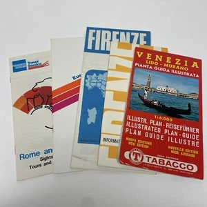 Lot of 5 Italian Travel Ephemera, Venice + Firenze - Maps, Guide, Brochure - Picture 1 of 12